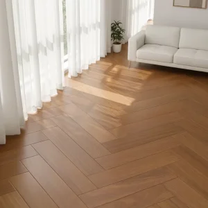 Waterproof 4mm 5mm 6mm Herringbone Rigid Vinyl Plank Floor Spc Flooring