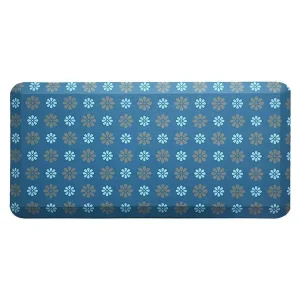Waterproof Anti-Fatigue Thick Cushioned Pet Friendly Modern Floral Kitchen Desk Floor Mats Standing Cushion Design