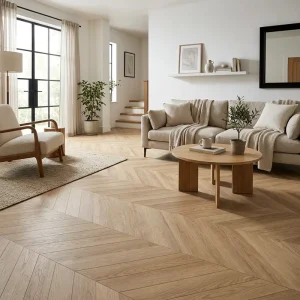 Waterproof Anti Slip Chevron SPC Flooring Luxury Vinyl for Bathroom Living Room Apartment with PPWR Packing