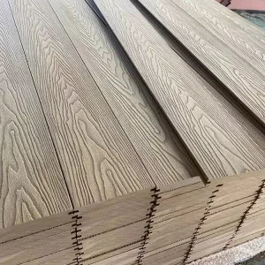Waterproof Anti-Slip Outdoor WPC Decking Wood Plastic Composite Flooring for Garden Patio Balcony