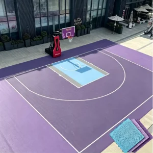 Waterproof Anti-Slip PP Suspended Interlocking Sports Flooring Tiles for Outdoor Basketball Courts