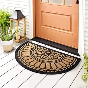 Waterproof Anti Slip Rubber Floor Mat Outdoor Doormat for Home Office Washable Shoe Mat Entrance Door Rug