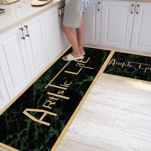 Waterproof Cushioned Non-Slip Extra-Thick Bamboo Cotton Fleece Floor Mat