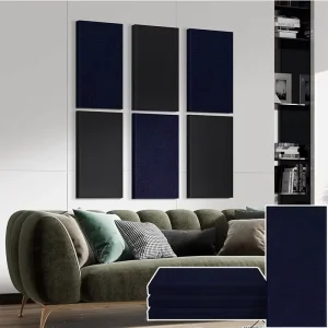 Waterproof Eco Friendly Polyester Fiber Sound Absorbing Decorative Acoustic Wall Panels for Hotels and Apartments