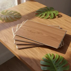 Waterproof Eco Friendly Wear Resistant Anti Slip SPC Vinyl Flooring 6mm Medium Plank Indoor Use Click Lock