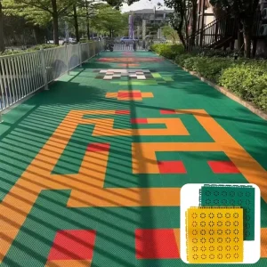 Waterproof Fireproof High-Density Interlocking Outdoor Flooring Tiles Eco-Friendly Anti-Slip for Kindergarten