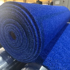 Waterproof Flame Retardant Non Slip PVC Coil Car Mat, Washable, Solid Color, Square Design, Roll