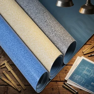 Waterproof Glue Down PVC Vinyl Flooring Stain Resistant Plastic Floor Sheet for Indoor Space Decoration