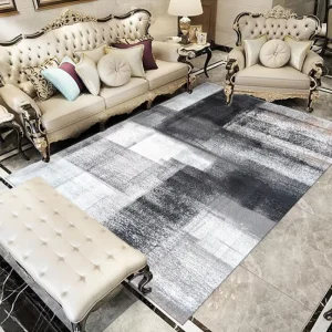 Waterproof Heavy-Duty Mat PVC Backing Polyester Printed Rug Indoor Carpet
