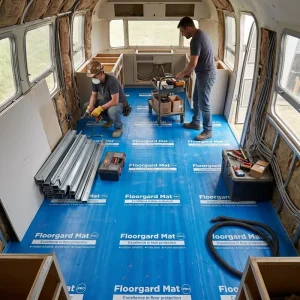 Waterproof Heavy-Duty Plastic Floor Protection Film Roll for Painting Construction