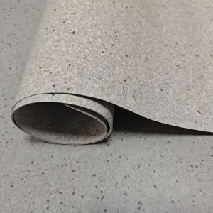 Waterproof Homogeneous PVC Flooring For Commercial Medical Use Plain Texture For Office School Custom Graphic Design Solutions