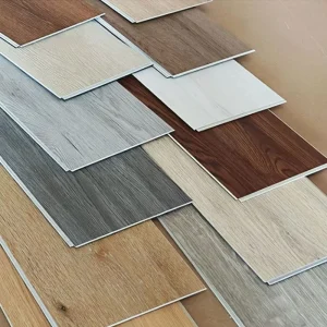 Waterproof Indoor Floor Tile Click Lock PVC Wood Plank Interlocking SPC Vinyl Flooring