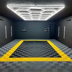 Waterproof Interlocking PP Plastic Automotive Detailing Floor Mat Oil-Resistant Anti-Slip Indoor