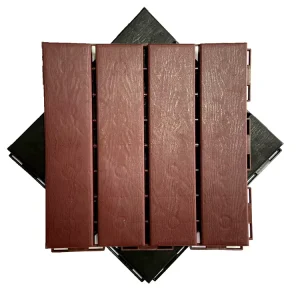 Waterproof Interlocking Patio and Deck Tiles with Anti-Slip Design for Outdoor Gravel