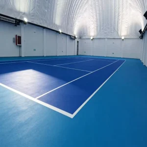 Waterproof Long Life SPU System 100% Silicon PU Plastic Rubber Shock Absorption Eco Friendly Pickleball Court Basketball Flooring