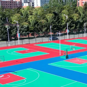 Waterproof Modular PP Interlocking Basketball Court Flooring System for Outdoor Sports Renovation Solution