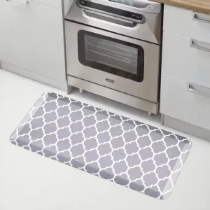 Waterproof Non-Slip Polyester-Cotton PU Foam Anti-Fatigue Kitchen Floor Mat, 16mm/21mm/24mm Thick