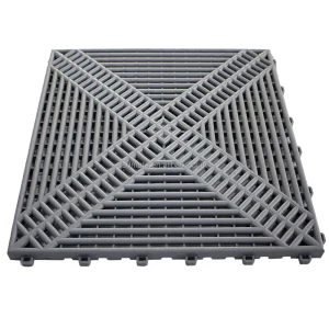 Waterproof Oil Resistant Click Lock Plastic Floor Tiles for Car Washes