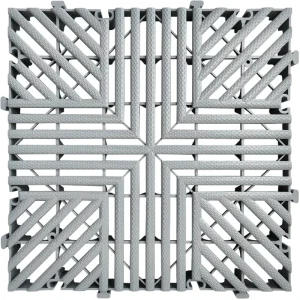 Waterproof Oil-Resistant PP Interlocking Floor Tiles Snap-Install Click-Lock Anti-Slip for Garage