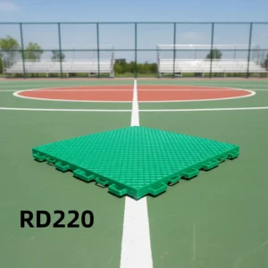 Waterproof PP Plain Modular Flooring for Basketball Pickleball Multi-Sport and Badminton Outdoor Use Anti-Slip Easy-Clean