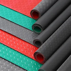 Waterproof PVC Anti-Slip Floor Mat for Industrial Workshop, Kitchen, and Parking Lot Use