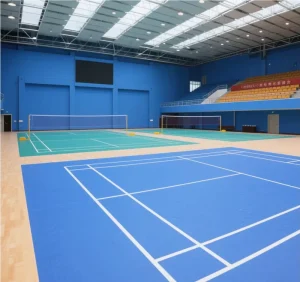 Portable PVC Sports Flooring Roll Badminton Court Playground and Volleyball Durable Plastic Mat