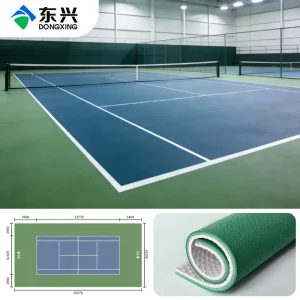 Waterproof PVC Vinyl Sports Flooring Roll Manufacturer for Tennis Hall