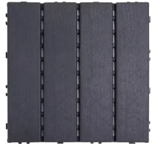 Waterproof Plastic Interlocking Deck Tiles for Industrial, Workshop, Garage and Exterior Use