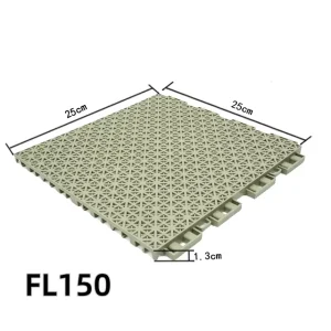 Waterproof Polypropylene Anti-Slip Interlocking Suspended Sports Flooring with Drainage