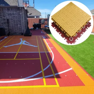 Waterproof Portable PP Sport Flooring Fiba Outdoor 3×3 Basketball Tennis Court Interlocking Floor Tiles Mat Tile