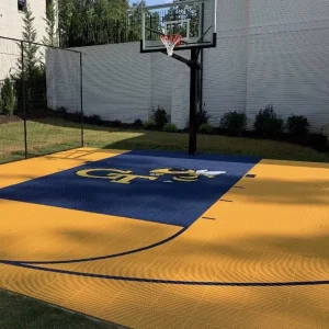 Waterproof Portable Plastic Interlocking Floor Mats and Tiles for Outdoor 3×3 Basketball and Tennis Courts