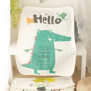 Waterproof Reusable Bed Pad and Changing Diaper Mat for Newborns and Teens Cotton TPU Polyester for Outdoor Beach Camping