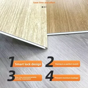 Waterproof SPC Vinyl Flooring Rigid Core Planks Scratch-Resistant for Home