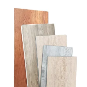 Waterproof SPC Vinyl Wood Floor Tile 4mm 4.2mm Office Home Gym Courtyard Click Lock Wide Plank Fireproof
