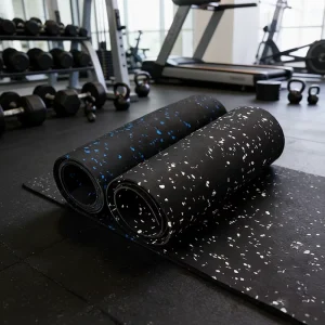 Waterproof Soundproof Shock-Absorbing Rubber Roll Flooring Mat for Gyms and Outdoor Sports