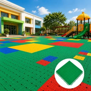 Waterproof TPE Modular Floor Tiles Gym Flooring Sports Flooring for Indoor Outdoor Athletic Facilities