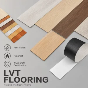 Waterproof Vinyl Flooring Tiles LVT Peel Stick Self Adhesive Dry Back Marble Design Anti Slip Wear Layer Kitchen Bathroom OEM