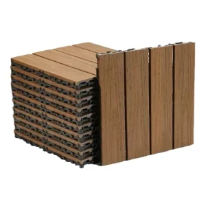Waterproof WPC Composite Decking Tiles for Indoor and Outdoor Balconies, Gardens, and Patios