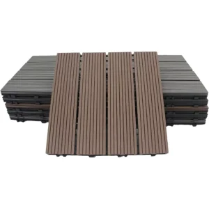 Waterproof WPC Decking Outdoor Floor with Wood Texture Composite Plastic for Durable Flooring