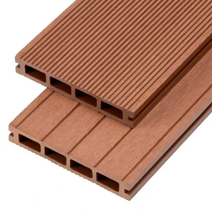Waterproof WPC Outdoor Decking Smooth 3D Wood Grain Anti-slip for Garden