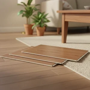 Waterproof Wear Resistant Anti Slip Click Lock SPC Fireproof Vinyl Flooring for Supermarket and Workshop