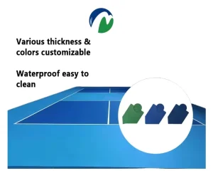 Waterproof Wear-Resistant PVC Sports Floor Roll Custom Logo Durable Vinyl Flooring for Commercial Stadiums and Clubs