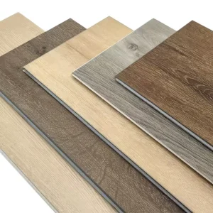Waterproof Wood-Grain Interlocking SPC Luxury Vinyl Plank Flooring, 5 mm, 5.5 mm, 6 mm, 7 mm, or 8 mm