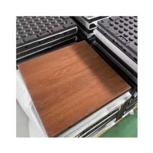 Waterproof Wood-Grain PVC Rubber Gym Flooring Mats