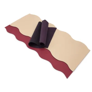 Wave Design PU Natural Rubber Yoga Mat CE BSCI Certified Non-Slip Exercise Pad Custom Colors