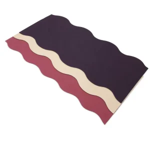 Wave Edge PU Natural Rubber Yoga Mat Non-Slip Irregular Shape Workout Pad Factory Manufacturer Supplier