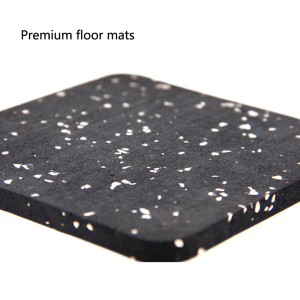 Wear Resistant 15mm PE Gym Rubber Floor Mats Tennis Court Sports Flooring Gym Rubber Mats Sports Rubber Mats Fitness Mats Gym Club Rubber Floorin