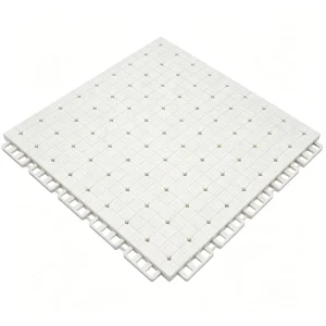 Wear Resistant Cross Flower TPE Flooring Tiles Interlocking for High-Grade Sports Court Projects