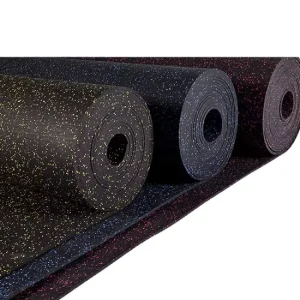 Wear-Resistant EPDM Rubber Roll Mat for Home Fitness Gyms, Anti-Slip, Shock-Absorbing, Customized