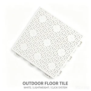 Wear-Resistant Letter Pattern PP Interlocking Floor Tiles for Multi-Sports Courts and Basketball Projects